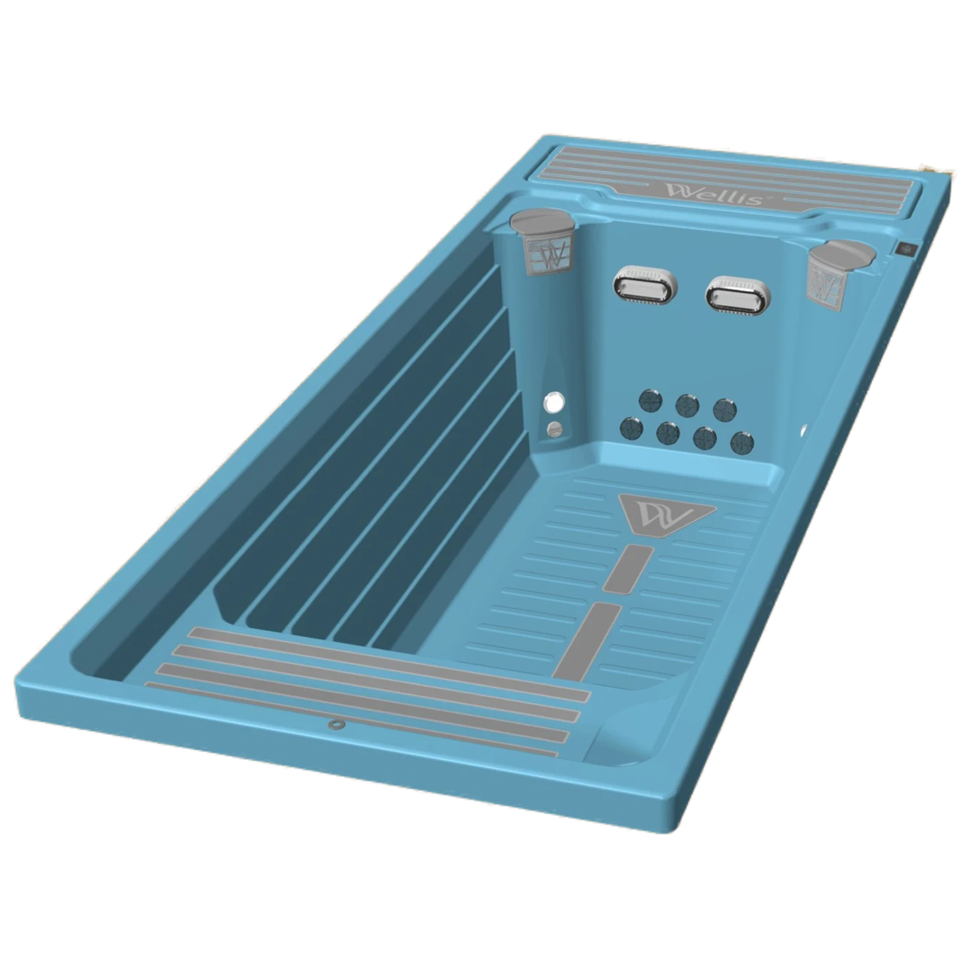 Schwimmbad an einem Tag verbaut - fertig