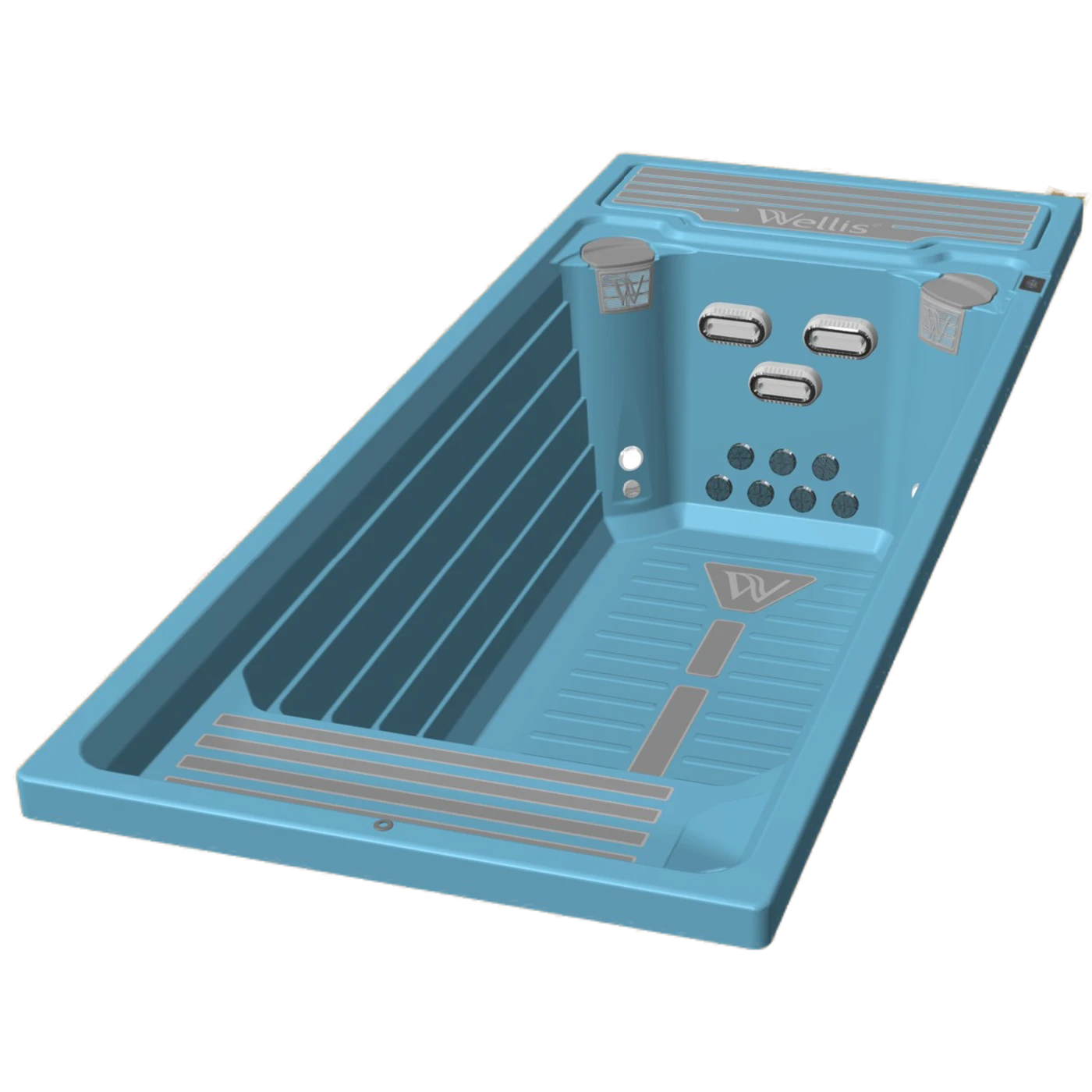 Schwimmbad an einem Tag verbaut - fertig