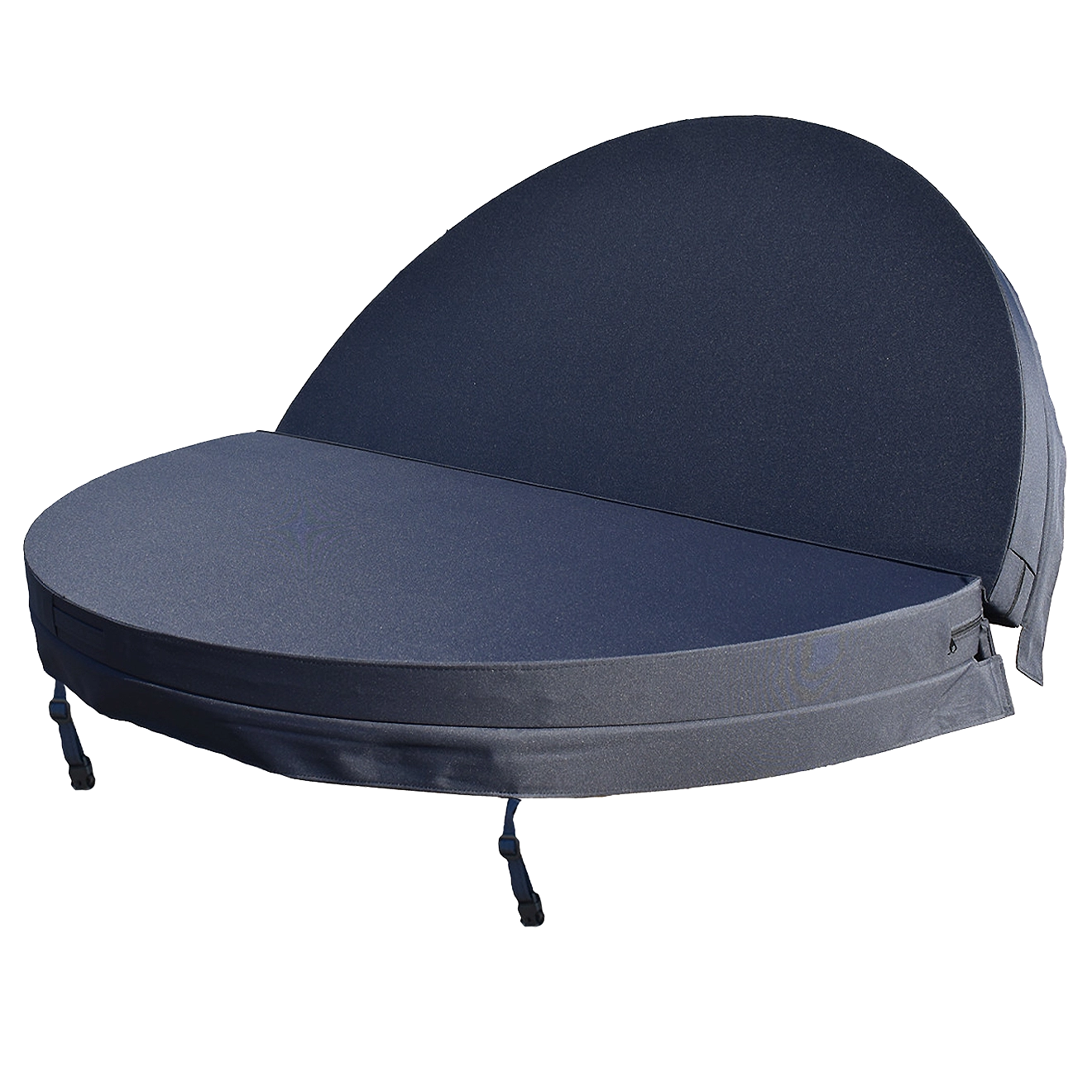 Whirlpool Thermocover round spa ø215cm - Durchmesser: 215cm dunkel-grau Weather Shield