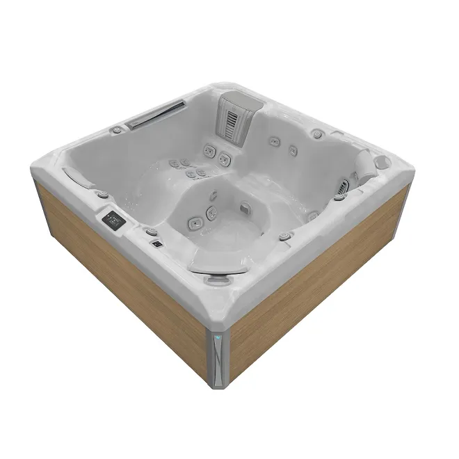WELLIS ATLAS DELUXE PEAK LIFE, WELLIS Wannenfarbe / Aussenverkleidung: STERLING SILVER / LIGHT MAPLE