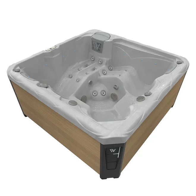 WELLIS CITYLIFE BUDAPEST 230V, WELLIS Wannenfarbe / Aussenverkleidung: STERLING SILVER / LIGHT MAPLE