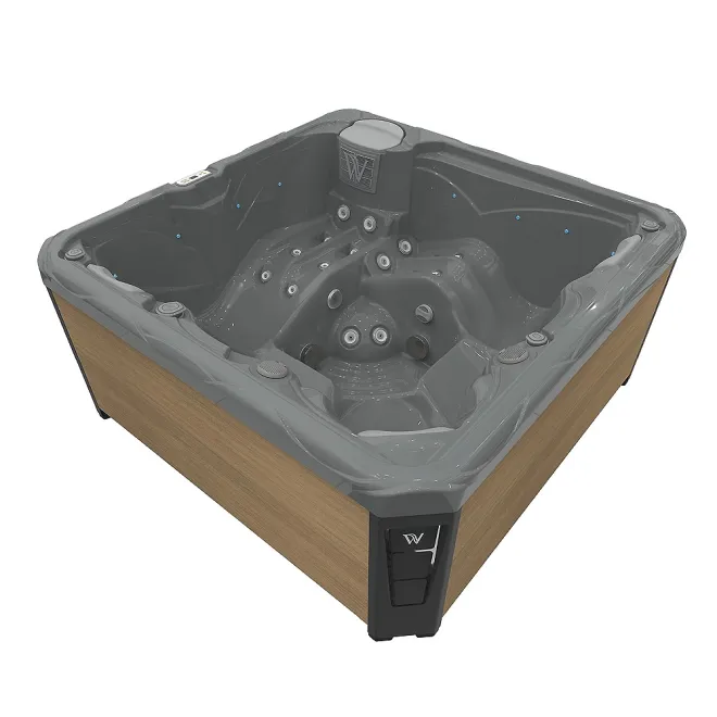WELLIS CITYLIFE BUDAPEST 230V, WELLIS Wannenfarbe / Aussenverkleidung: THUNDER GREY / LIGHT MAPLE