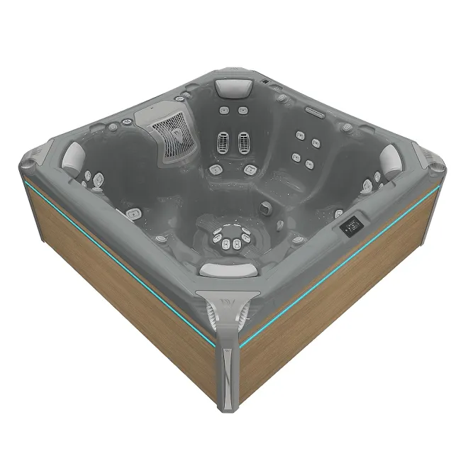 WELLIS ELBRUS PEAKLIFE DELUXE, WELLIS Wannenfarbe / Aussenverkleidung: THUNDER GREY / LIGHT MAPLE