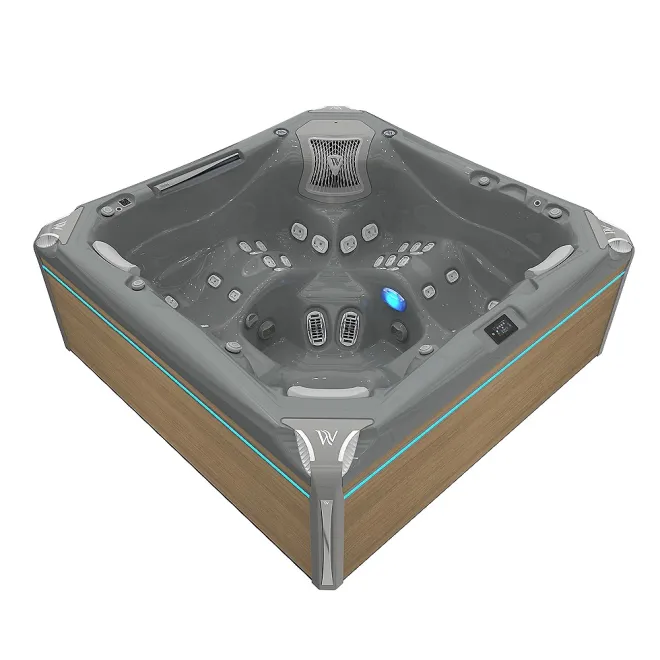 WELLIS EVEREST PEAKLIFE DELUXE, WELLIS Wannenfarbe / Aussenverkleidung: THUNDER GREY / LIGHT MAPLE