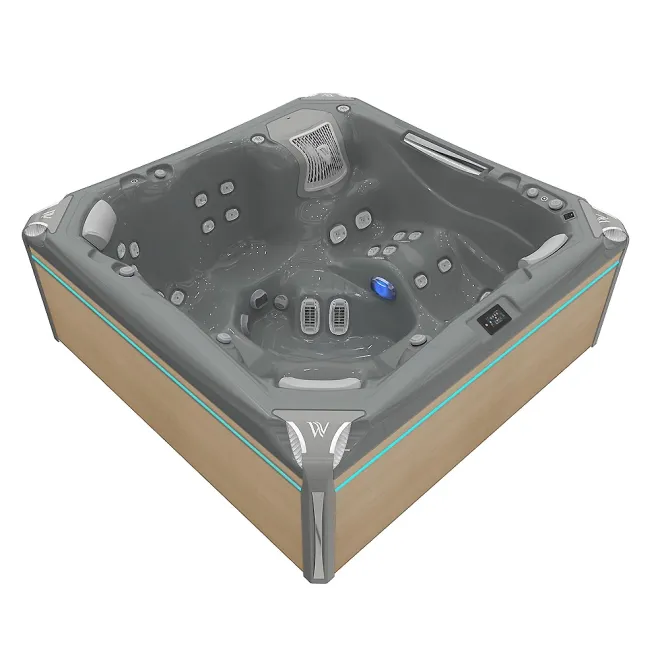 WELLIS KILIMANJARO PEAKLIFE DELUXE, WELLIS Wannenfarbe / Aussenverkleidung: THUNDER GREY / LIGHT MAPLE