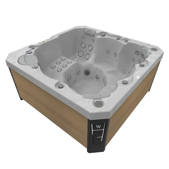 WELLIS CITYLIFE PRAGUE 230V, WELLIS Wannenfarbe / Aussenverkleidung: STERLING SILVER / LIGHT MAPLE