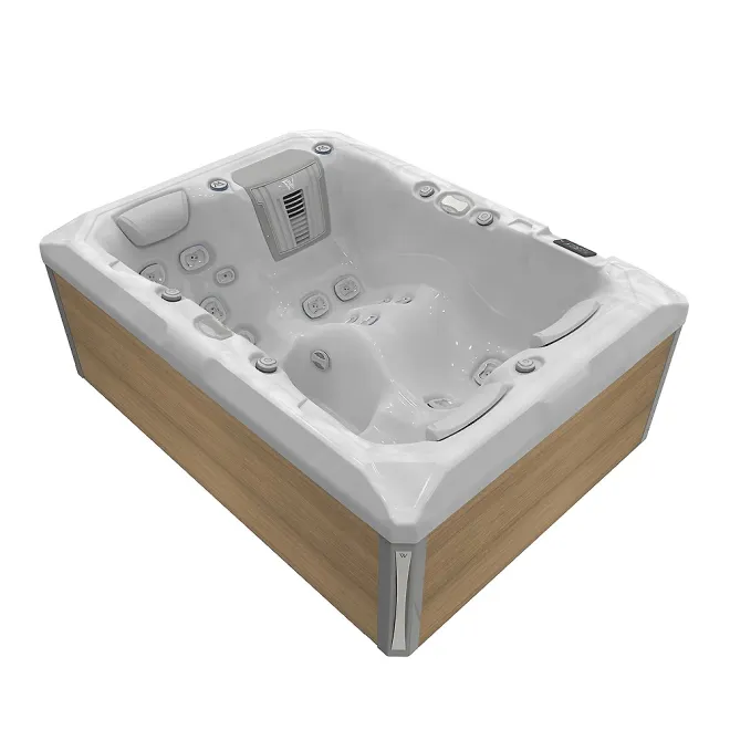 WELLIS TEIDE PEAKLIFE DELUXE, WELLIS Wannenfarbe / Aussenverkleidung: STERLING SILVER / LIGHT MAPLE