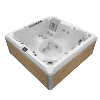 WELLIS ATLAS DELUXE PEAK LIFE, WELLIS Wannenfarbe / Aussenverkleidung: ICE WHITE / LIGHT MAPLE