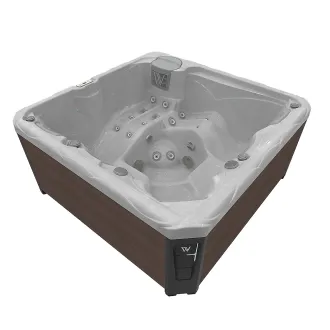 WELLIS CITYLIFE BUDAPEST 230V, WELLIS Wannenfarbe / Aussenverkleidung: STERLING SILVER / GRAPHITE BROWN