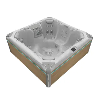 WELLIS ELBRUS PEAKLIFE DELUXE, WELLIS Wannenfarbe / Aussenverkleidung: STERLING SILVER / LIGHT MAPLE