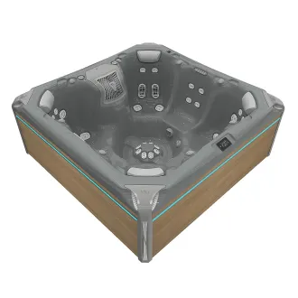 WELLIS ELBRUS PEAKLIFE DELUXE, WELLIS Wannenfarbe / Aussenverkleidung: THUNDER GREY / LIGHT MAPLE