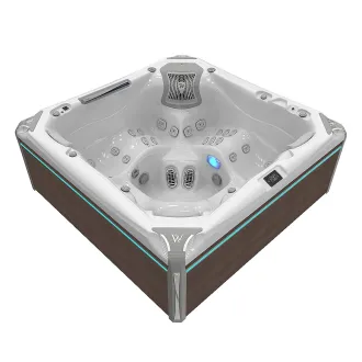 WELLIS EVEREST PEAKLIFE DELUXE, WELLIS Wannenfarbe / Aussenverkleidung: ICE WHITE / GRAPHITE BROWN