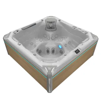 WELLIS EVEREST PEAKLIFE DELUXE, WELLIS Wannenfarbe / Aussenverkleidung: STERLING SILVER / LIGHT MAPLE