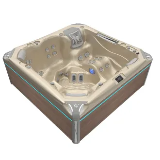 WELLIS KILIMANJARO PEAKLIFE DELUXE, WELLIS Wannenfarbe / Aussenverkleidung: CHAMPAGNE / GRAPHITE BROWN