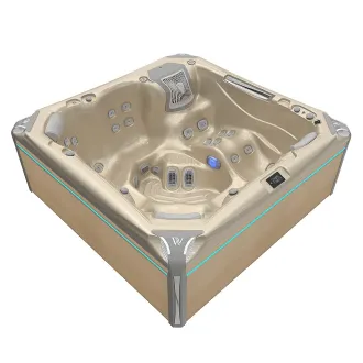 WELLIS KILIMANJARO PEAKLIFE DELUXE, WELLIS Wannenfarbe / Aussenverkleidung: CHAMPAGNE / LIGHT MAPLE