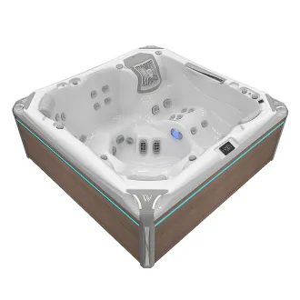 WELLIS KILIMANJARO PEAKLIFE DELUXE, WELLIS Wannenfarbe / Aussenverkleidung: ICE WHITE / GRAPHITE BROWN