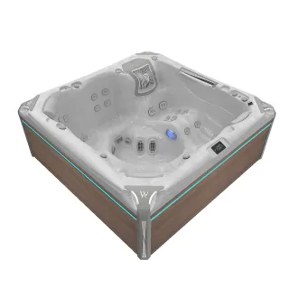 WELLIS KILIMANJARO PEAKLIFE DELUXE, WELLIS Wannenfarbe / Aussenverkleidung: STERLING SILVER / GRAPHITE BROWN