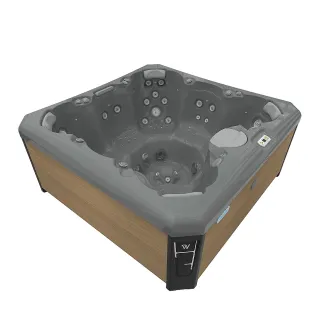 WELLIS CITYLIFE LIMA, WELLIS Wannenfarbe / Aussenverkleidung: THUNDER GREY / LIGHT MAPLE
