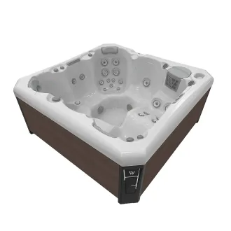 WELLIS CITYLIFE MALAGA, WELLIS Wannenfarbe / Aussenverkleidung: ICE WHITE / GRAPHITE BROWN