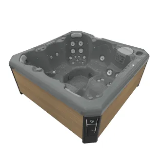 WELLIS CITYLIFE MALAGA, WELLIS Wannenfarbe / Aussenverkleidung: THUNDER GREY / LIGHT MAPLE
