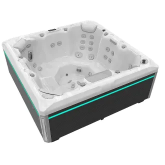 WELLIS MANDALA PEAKLIFE DELUXE, WELLIS Wannenfarbe / Aussenverkleidung: STERLING SILVER / GRAU