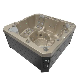 WELLIS CITYLIFE PRAGUE 230V, WELLIS Wannenfarbe / Aussenverkleidung: CHAMPAGNE / GRAU