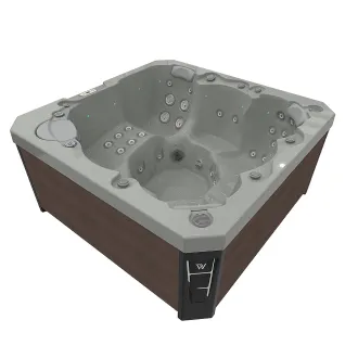 WELLIS CITYLIFE PRAGUE 230V, WELLIS Wannenfarbe / Aussenverkleidung: SOFT SILK / GRAPHITE BROWN