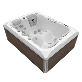 WELLIS TEIDE PEAKLIFE DELUXE, WELLIS Wannenfarbe / Aussenverkleidung: ICE WHITE / GRAPHITE BROWN