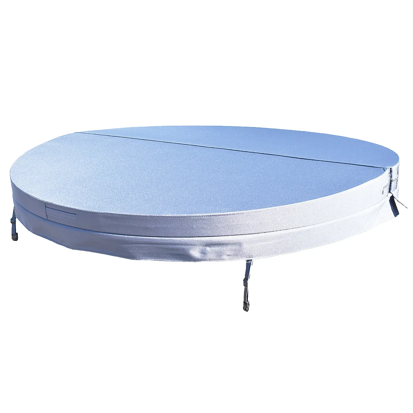 Weather Shield Thermocover light-grau round spa ø200cm- Durchmesser: 200cm Spacover Von kompakt bis komplett.