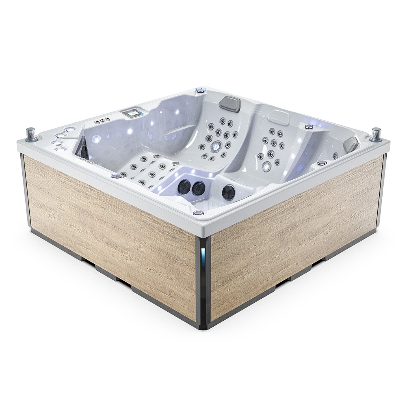 Familien Whirlpool L508 mit USA Balboa Steuerung 2 Liegen 3 Sitze - 230x230cm