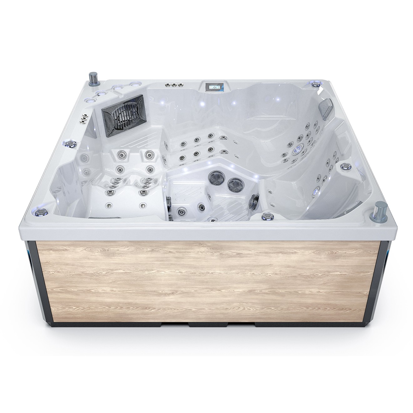 Familien Whirlpool L508 mit USA Balboa Steuerung 2 Liegen 3 Sitze - 230x230cm