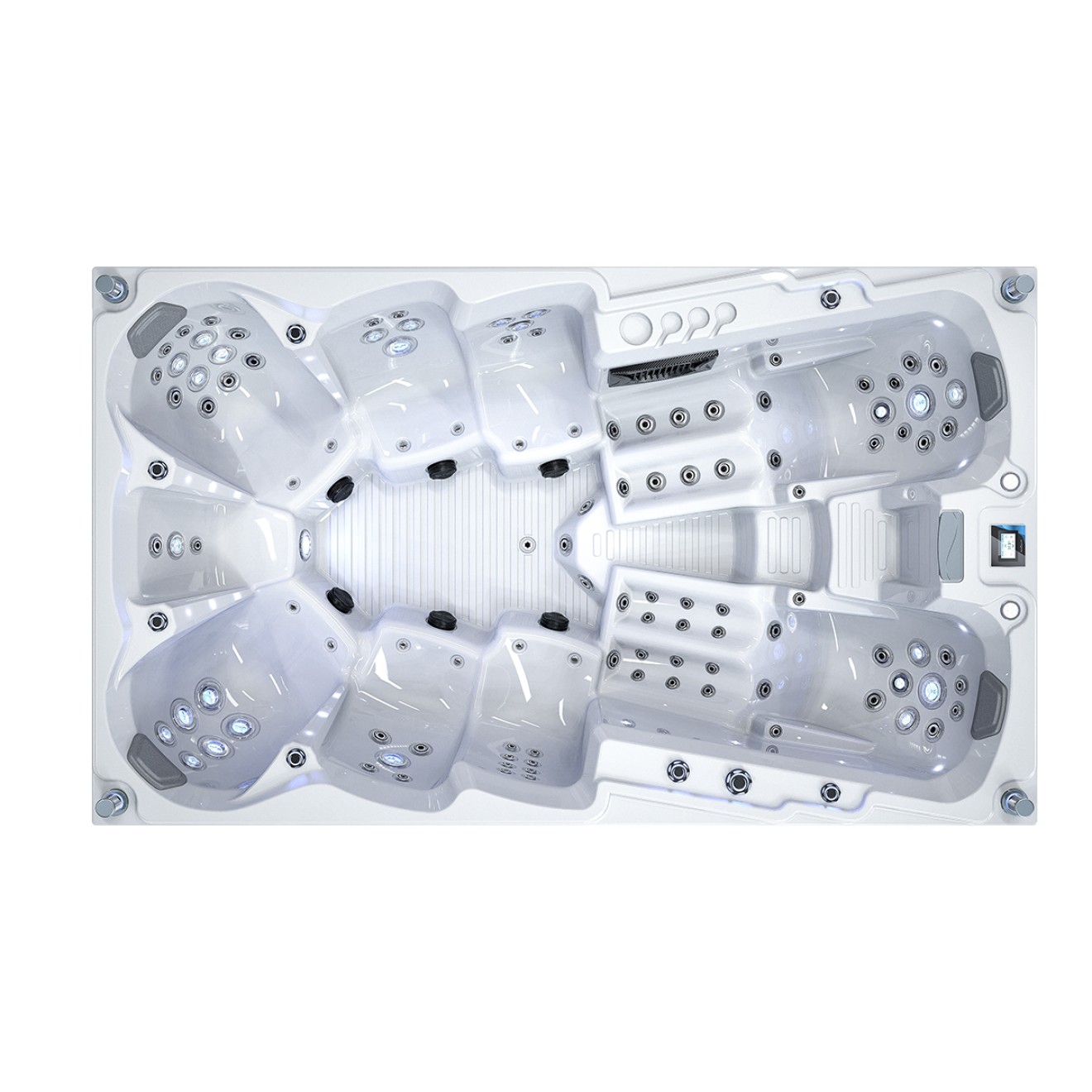 Grosser Familien Whirlpool 2 Liegen - 7 Sitze - Balboa