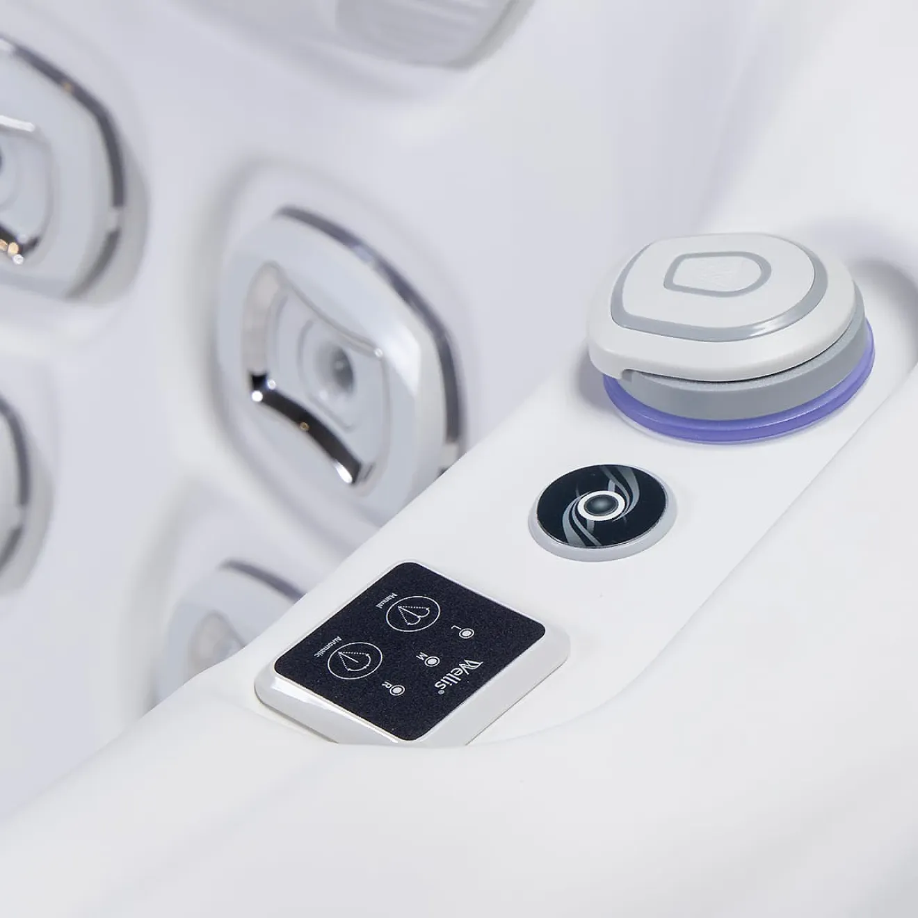 Wellis Whirlpool Everest Deluxe Life aus der Life Line Serie - Wanne: Pearl White