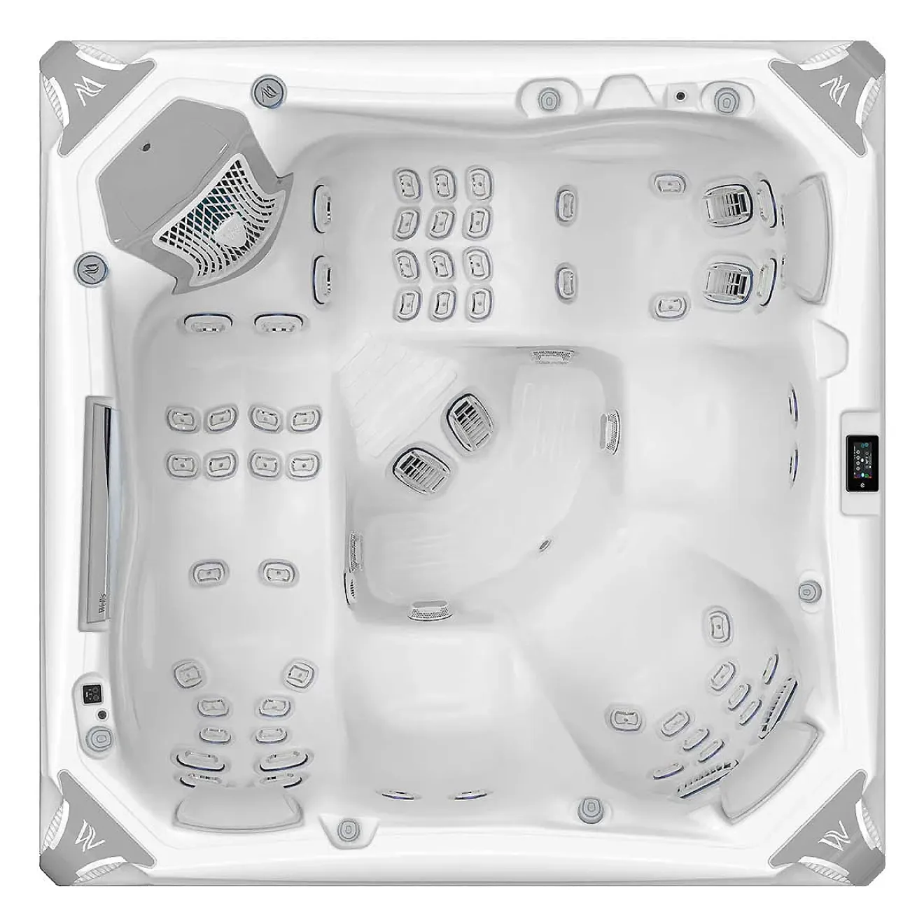 Wellis Whirlpool Everest Deluxe Life aus der Life Line Serie - Wanne: Pearl White