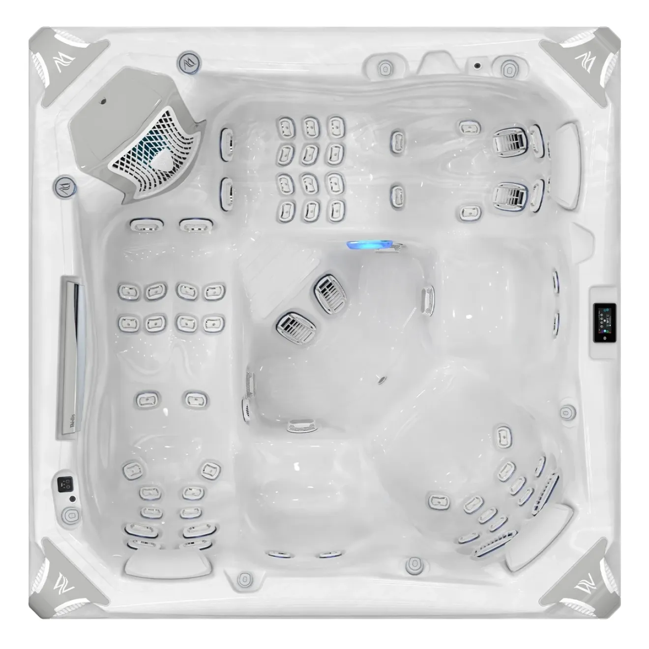 Wellis Whirlpool Everest Deluxe Life aus der Life Line Serie - Wanne: Pearl White