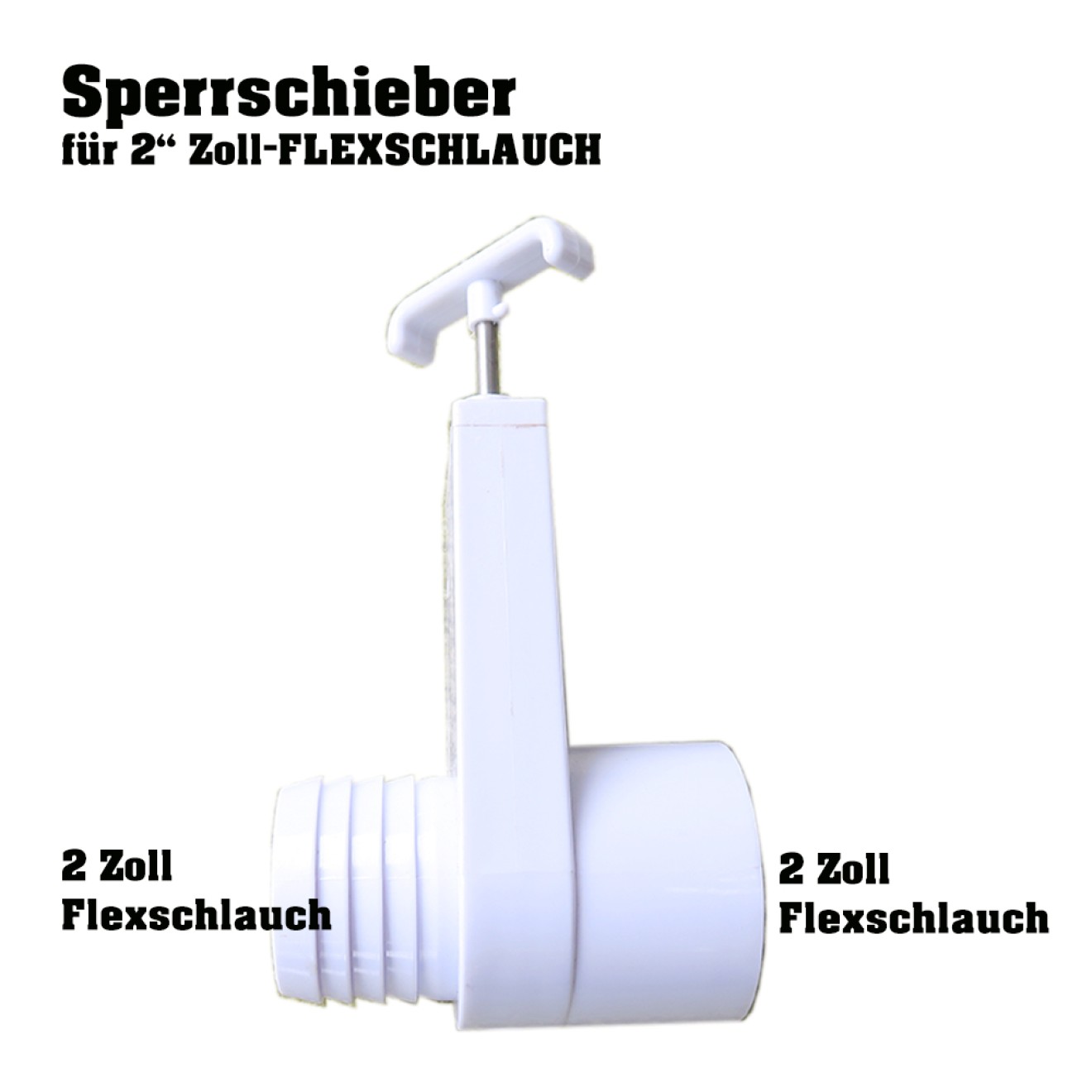 Whirlpool Sperrschieber Rohrsystem 2 Zoll