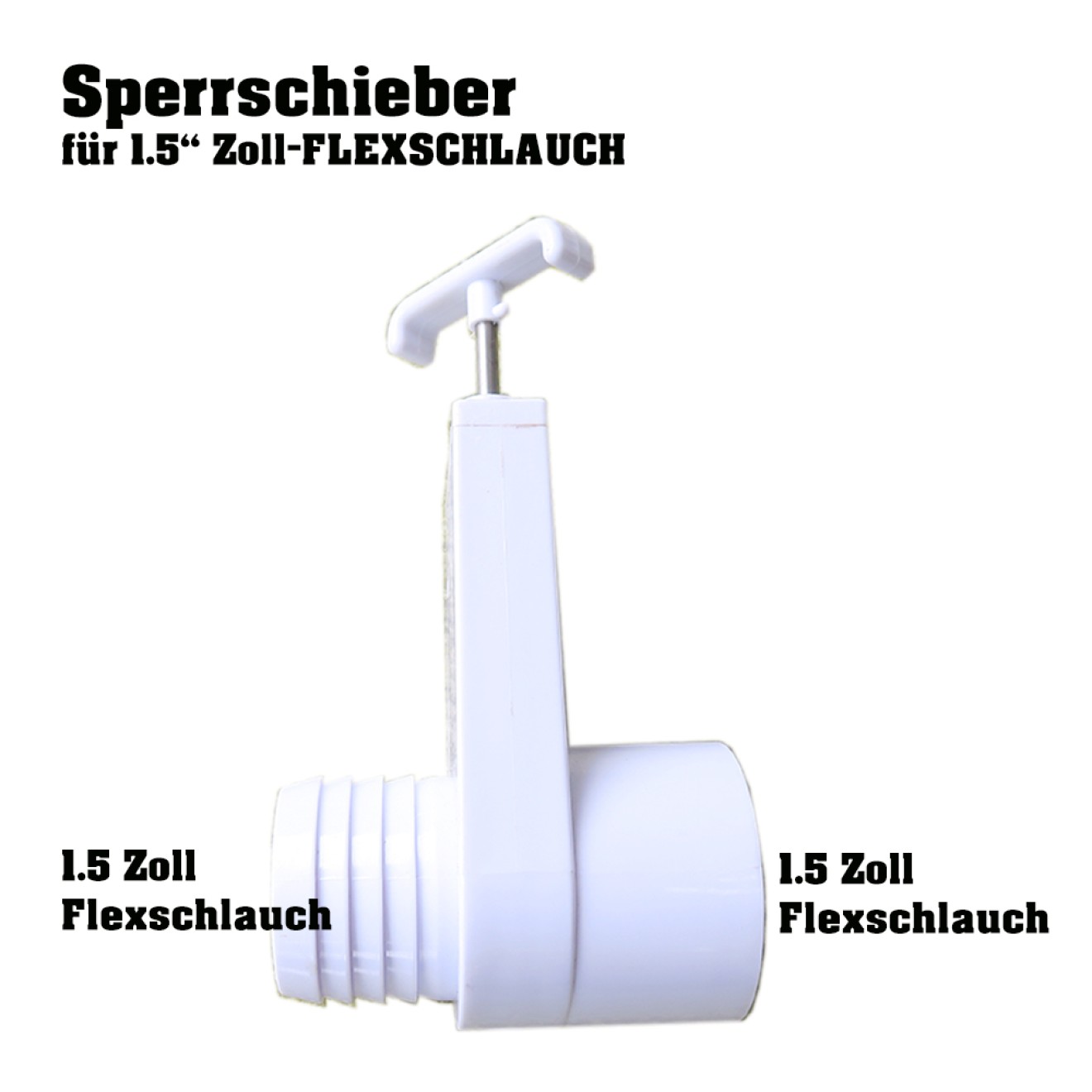 Whirlpool Sperrschieber Rohrsystem 1.5 Zoll