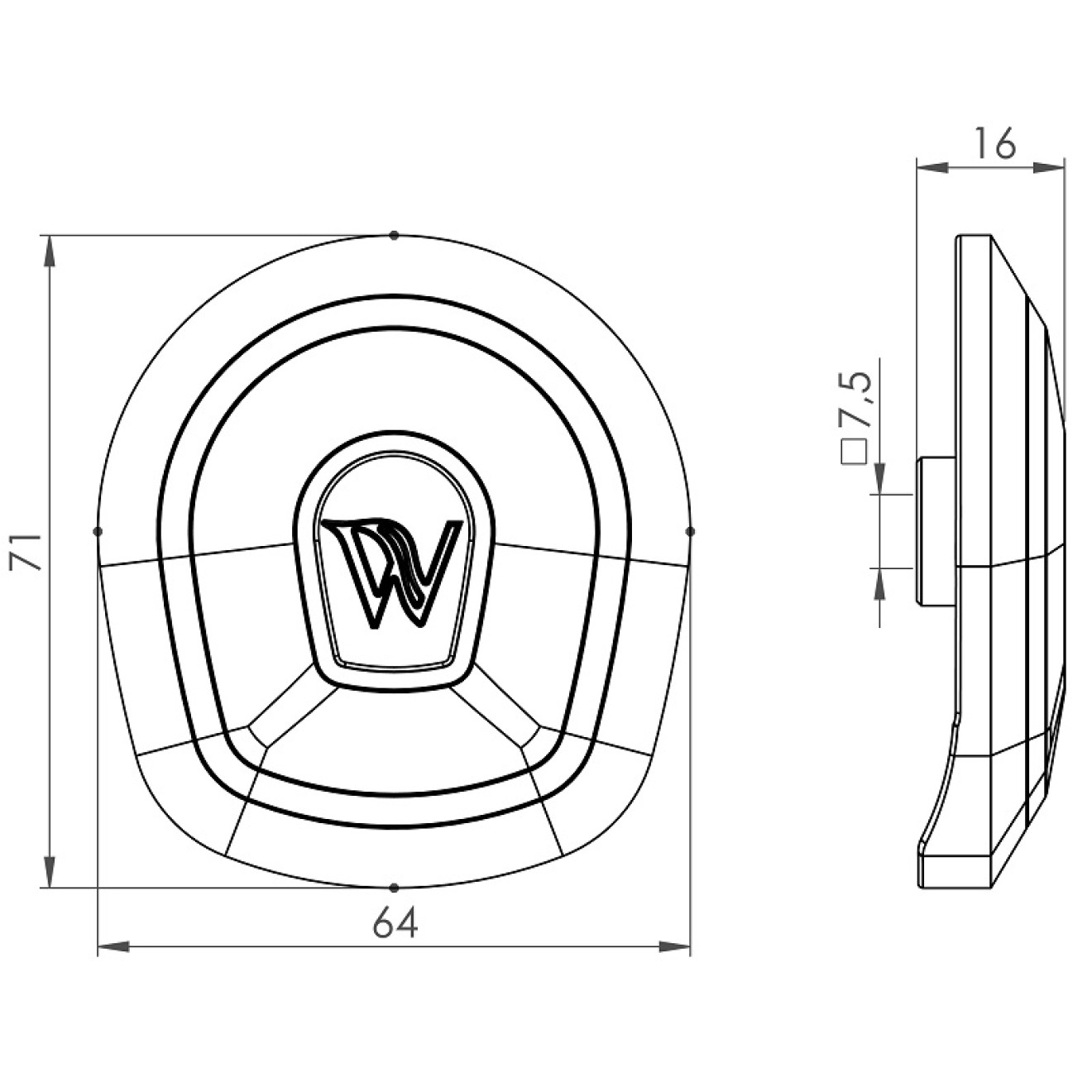Wellis Whirlpool Deckel Diverter