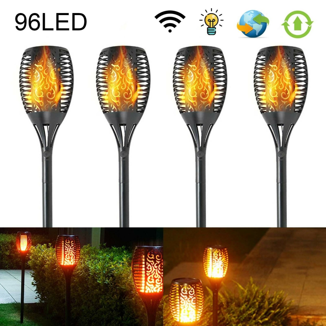 LED SOLAR FACKEL - Täuschend echt - sehr hochwertig