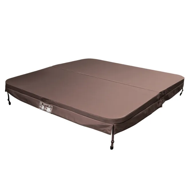Weather Shield Thermocover braun 201cm x 191cm - Radius: 15cm Spacover Spa Cover for H495 - HydroPoo
