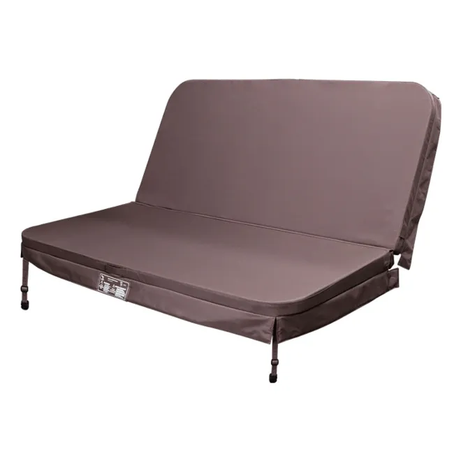 Weather Shield Thermocover braun 201cm x 191cm - Radius: 15cm Spa Cover for H495 - HydroPoo Spacover