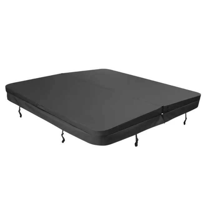 Weather Shield Thermocover dunkel-grau 201cm x 191cm - Radius: 15cm Spacover Spa Cover for H495 - HydroPoo