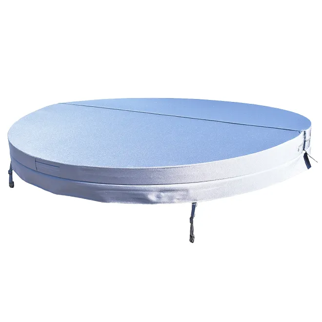 Weather Shield Thermocover light-grau round spa ø200cm- Durchmesser: 200cm Spacover Von kompakt bis komplett.