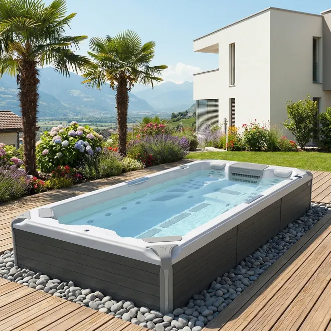 Wellis Schwimmspa Amazonas Grand Prix Life Premium - Semiground Swimspa