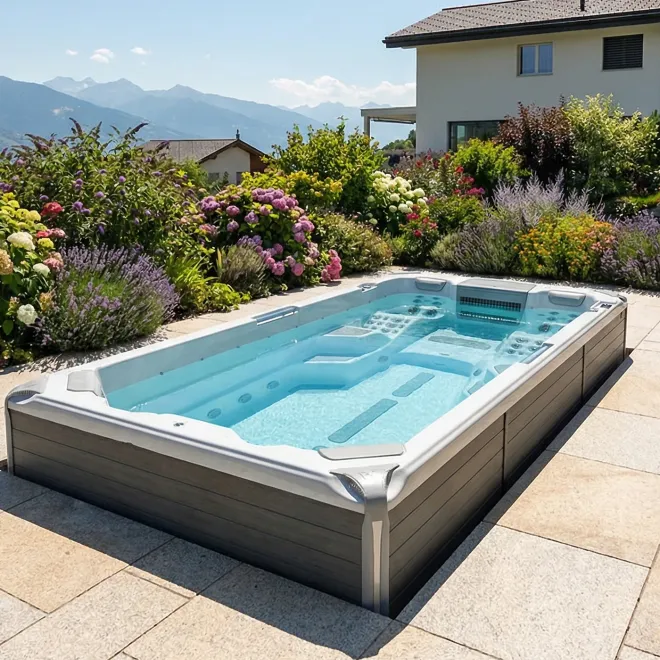 Wellis Schwimmspa Amazonas Grand Prix Life Premium - Semiground Swimspa