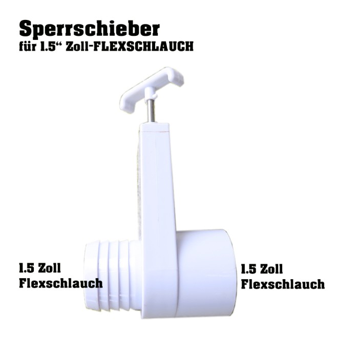 Whirlpool Sperrschieber Rohrsystem 1.5 Zoll