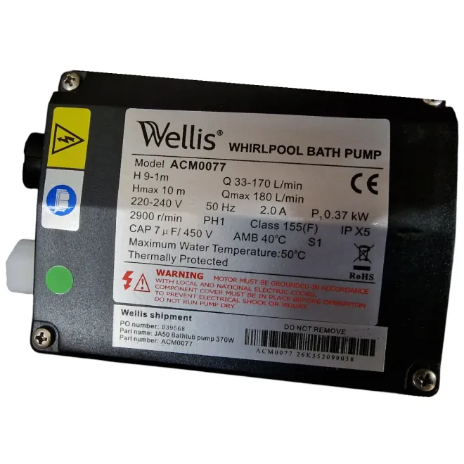 Wellis ACM0077 Whirlpool Umwälzpumpe