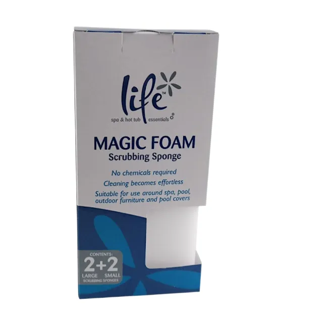 LIFE MAGIC FOAM – Reinigungsschwamm für Whirlpool & Wanne Effektiv reinigen – ganz ohne Chemie Der LIFE MAGIC FOAM ist der ideale Helfer für die schnelle und gründliche Reinigung von Whirlpools, Swim Spas, Badewannen und Pooloberflächen. Ohne aggressive 