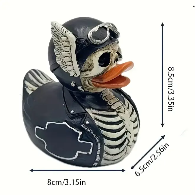 HELLS MOTOR BADEENTE GRUSELENTE GEISTERENTE MOTORRAD ENDE