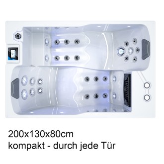 kompakter Whirlpool 200x130x80cm